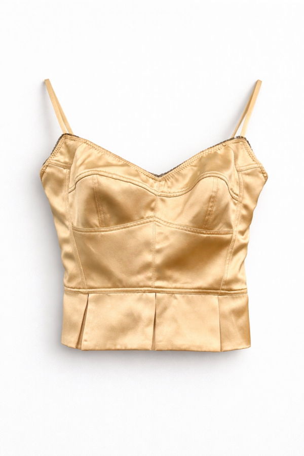 Yesaet Kiki Silk Bustier Tank