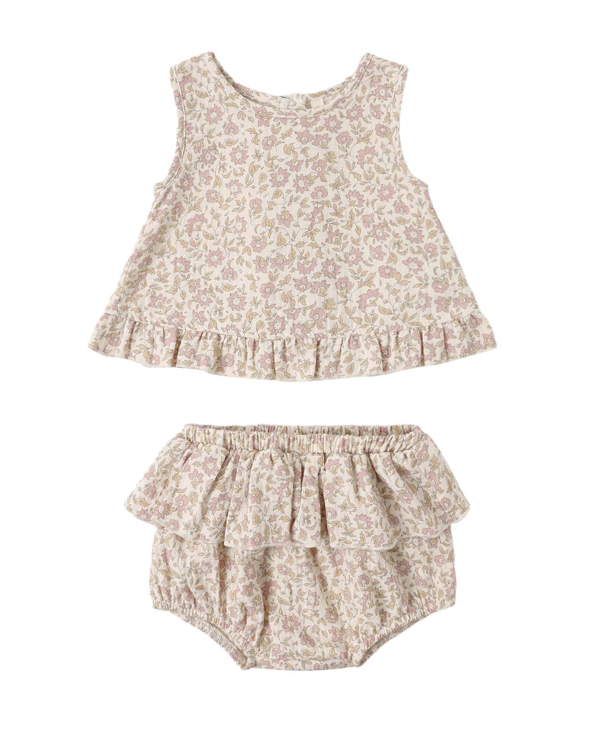 KIDS Rylee + Cru Quincy Mae Ruffled Tulip Top and Bloomer Set - Image 1 of 1