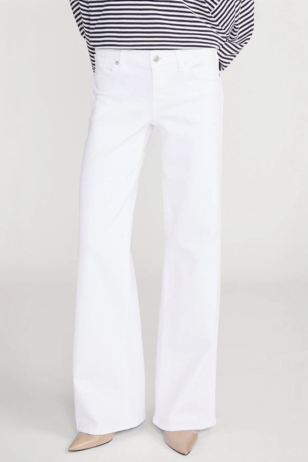 Frame Low Rise Slim Palazzo Jeans