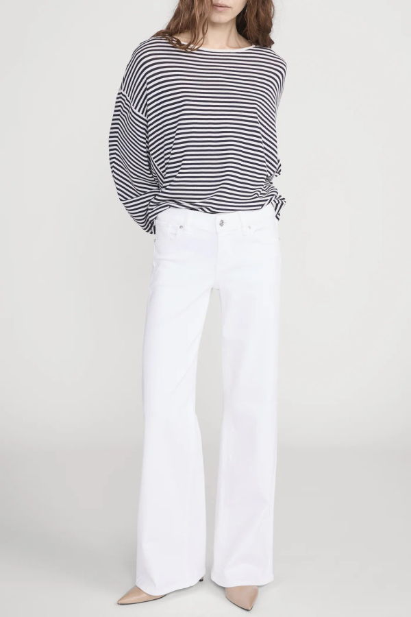 Frame Low Rise Slim Palazzo Jeans