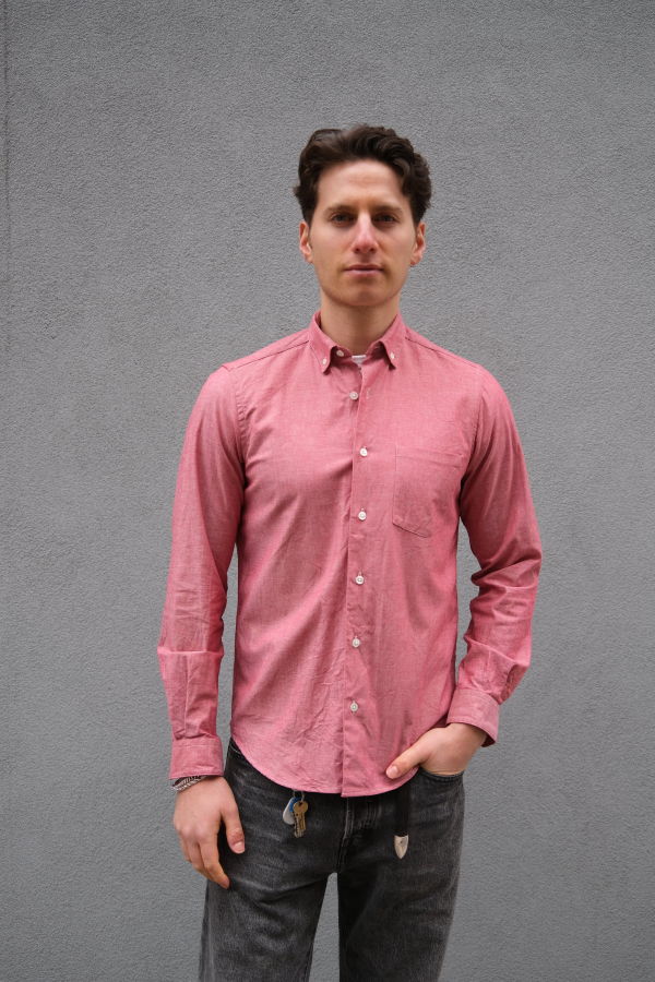 Steven Alan Single Needle Shirt - Port Red