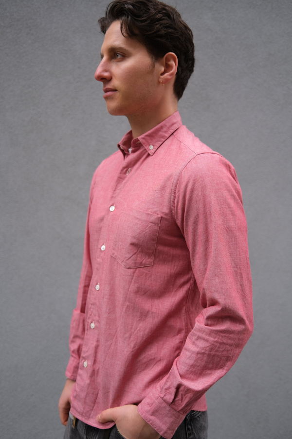 Steven Alan Single Needle Shirt - Port Red