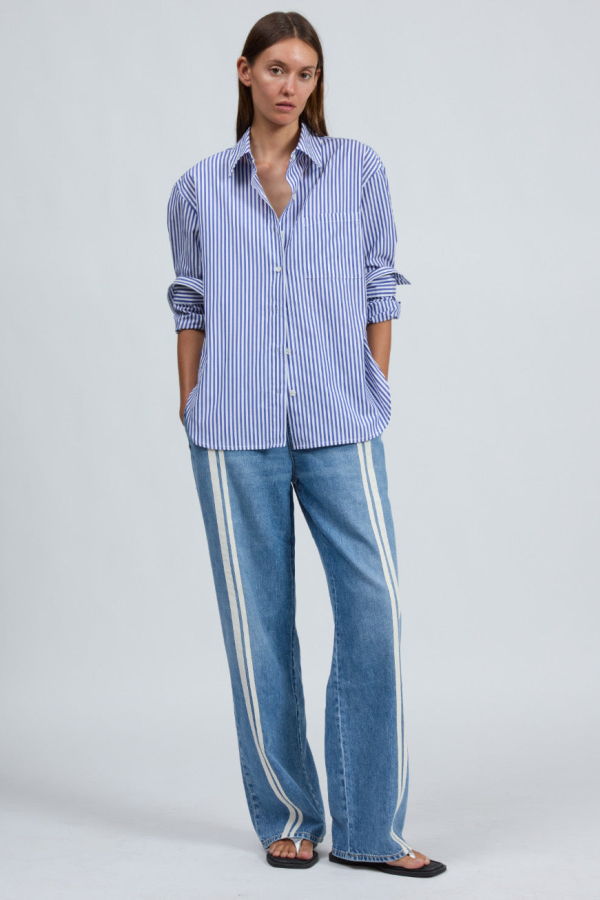 Rag & Bone Connie Stripe Poplin Shirt
