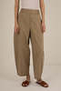 Capsule Wardrobe Vivere Thea Barrel Leg Trousers - Sand - Thumbnail 5