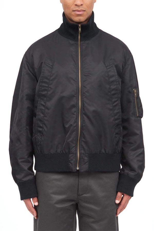 MM6 Maison Margiela Sports Bomber Jacket - Black