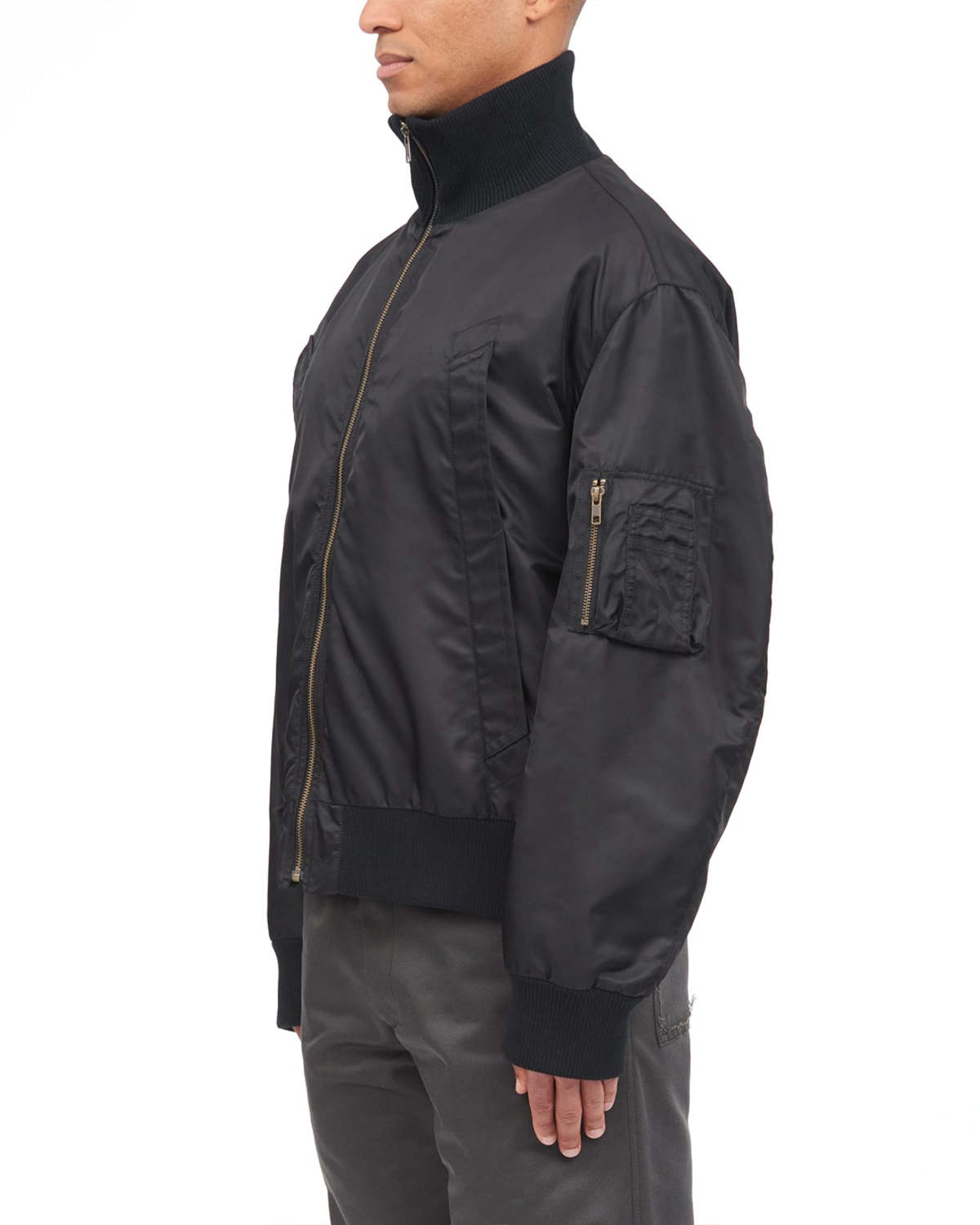 MM6 Maison Margiela Sports Bomber Jacket - Black - Image 5 of 6