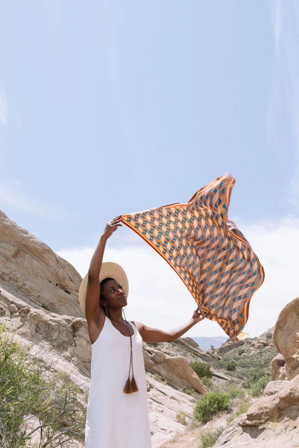 Block Shop Textiles Dolomite Silk Scarf