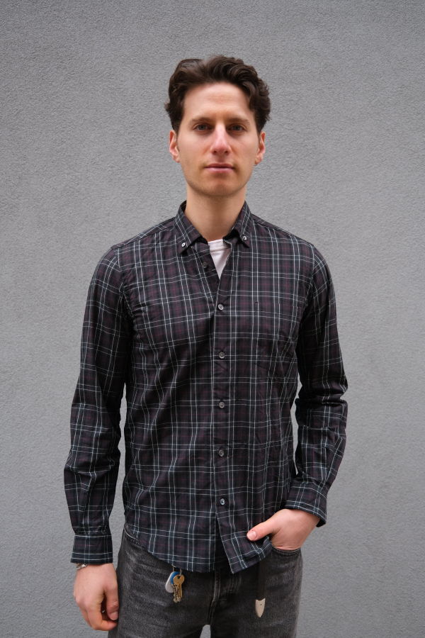 Steven Alan Single Needle Shirt - Navy