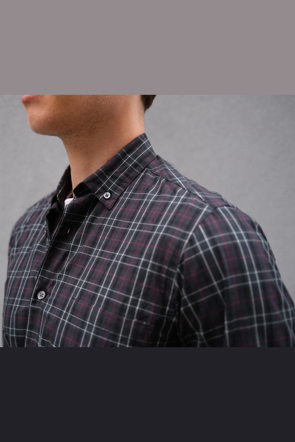 Steven Alan Single Needle Shirt - Navy