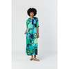 MASHBURN Paige Maxi Dress - Blue/Green Floral - Thumbnail 1