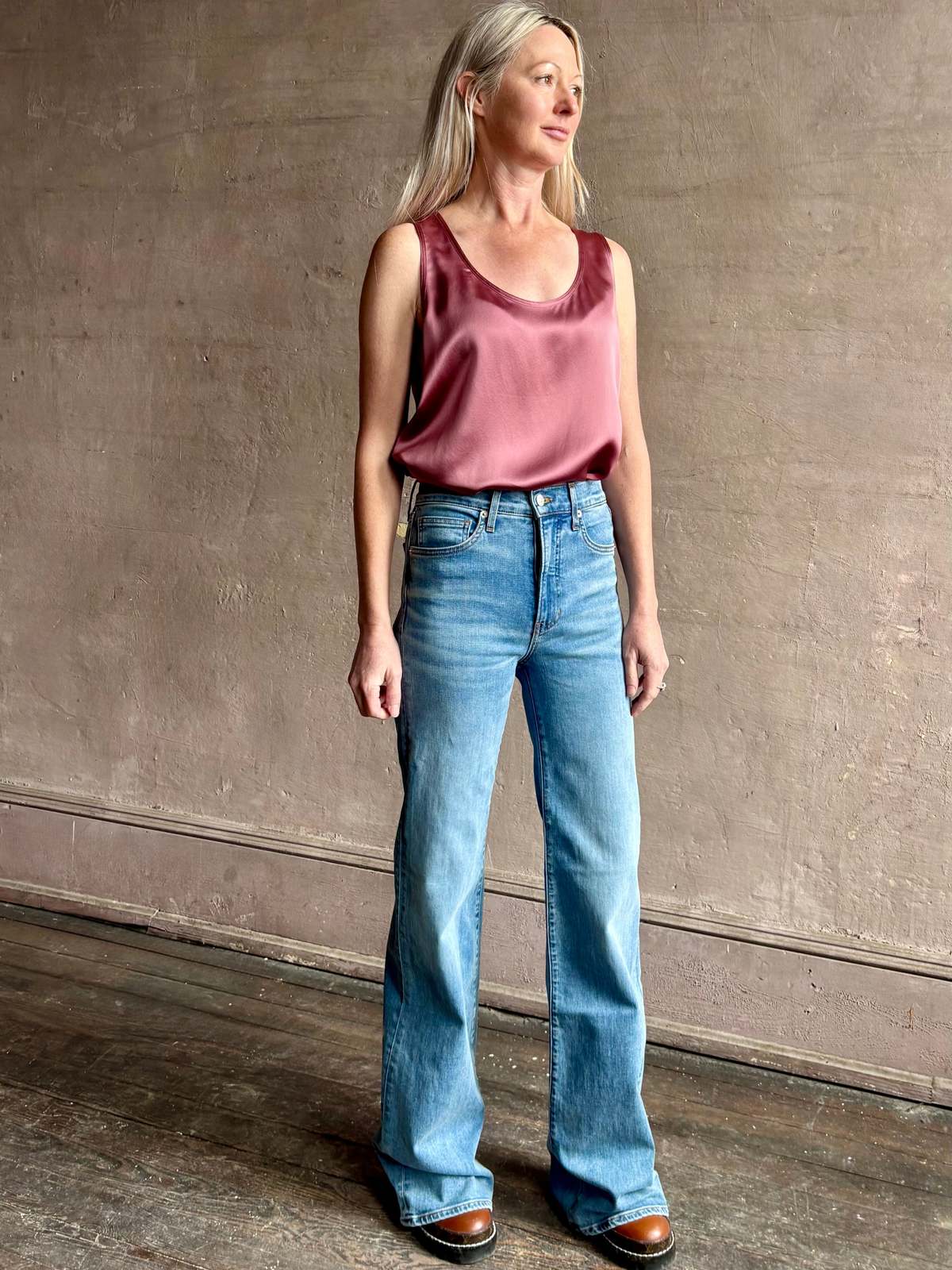 Veronica Beard Crosbie High Rise Wide Leg Jean - Image 2 of 4