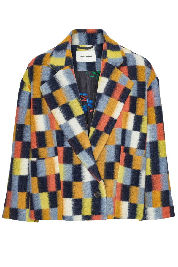 Henrik Vibskov Shady Suiting Jacket - Brushed Squares