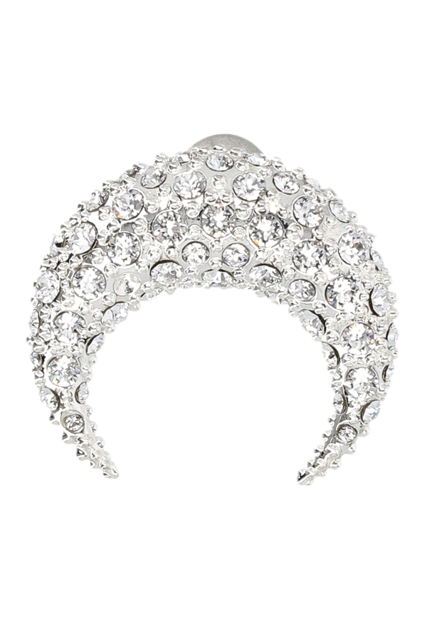 MARINE SERRE Moon Strass Large Earring - Silver