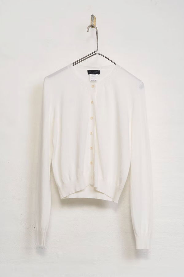 Aequamente Slim Cardigan - White
