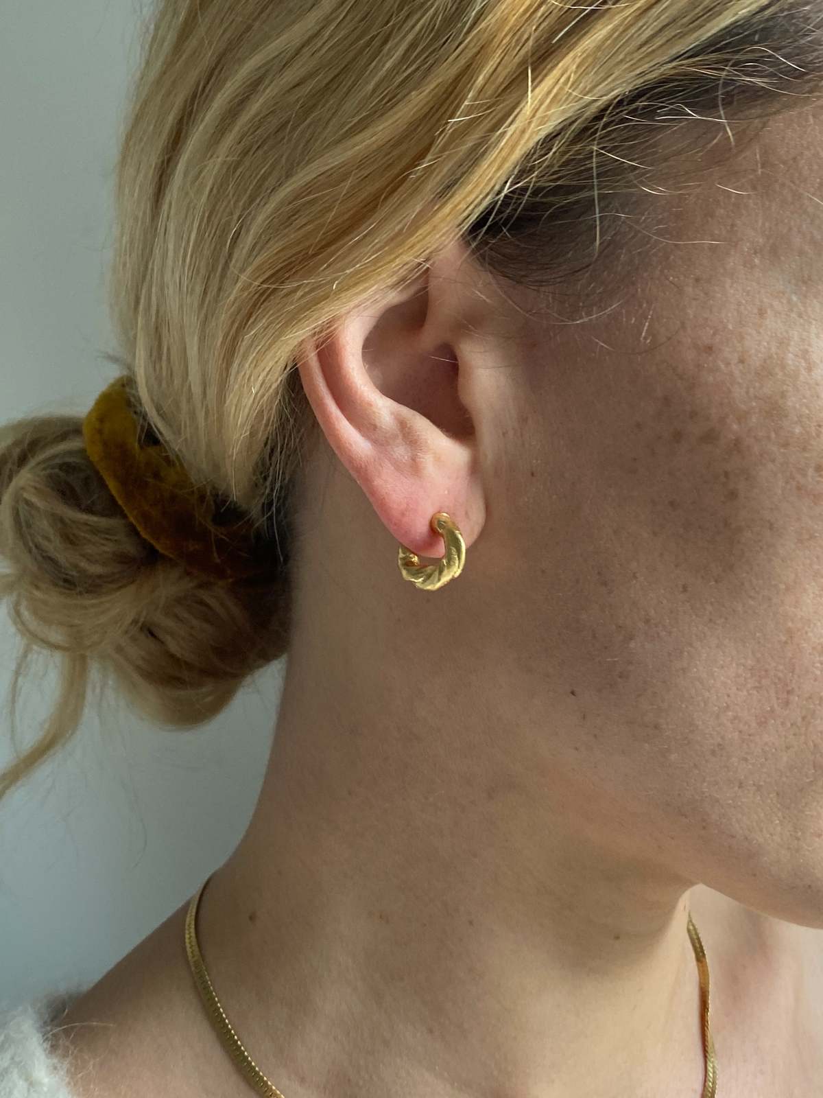 Mercurial NYC French Flowers Vivy Hoops - Image 4 of 5