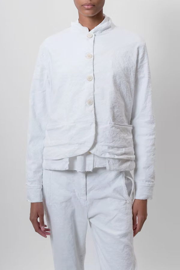 Aequamente Crop Jacket - White