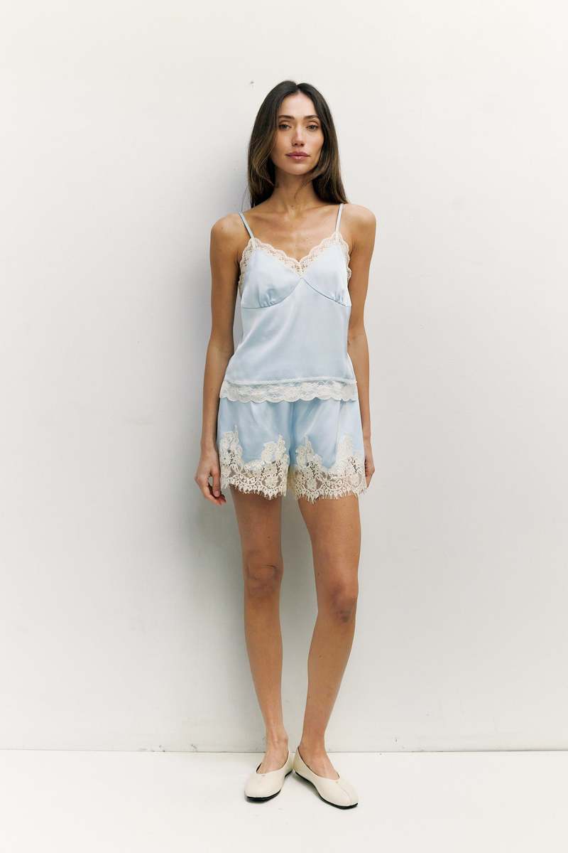 Azalea Josephine Lace Trim Tank Top