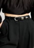 Dehanche Hollyhock Silver Belt - Black - Thumbnail 3