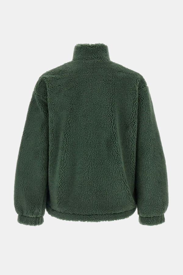 Balenciaga Fluffy Zip Up Jacket - Khaki