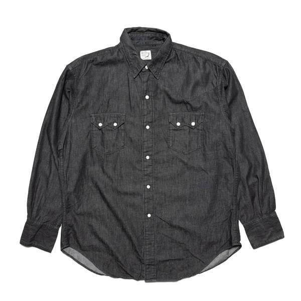 Orslow Black Denim Western Shirt