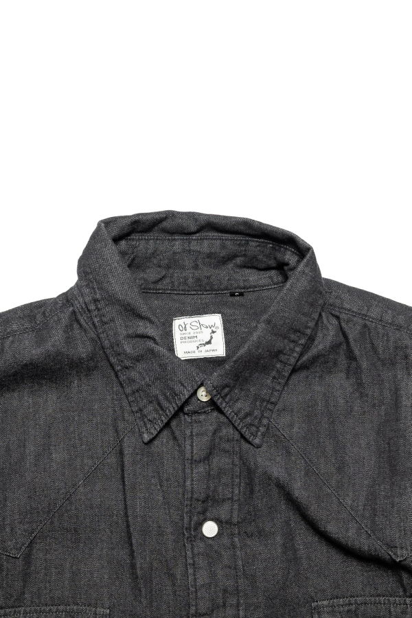 Orslow Black Denim Western Shirt
