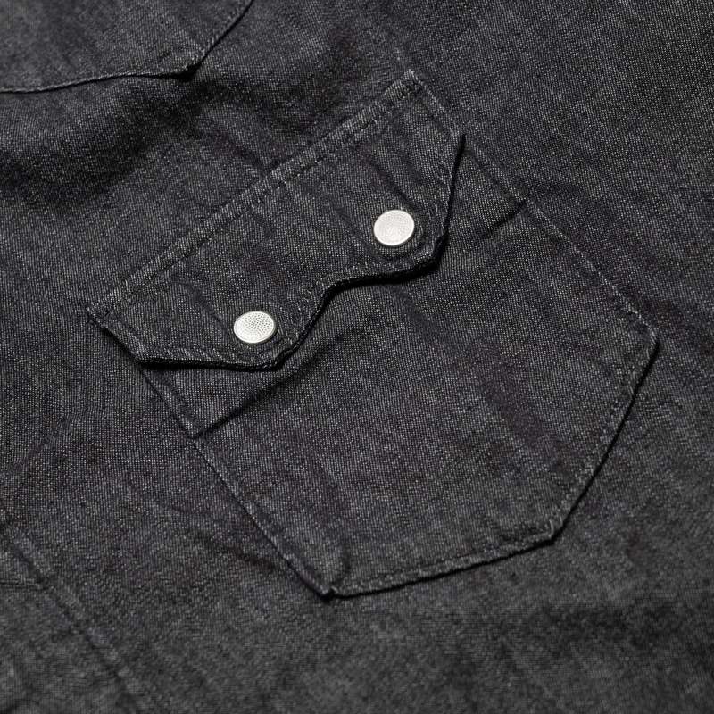 Orslow Black Denim Western Shirt