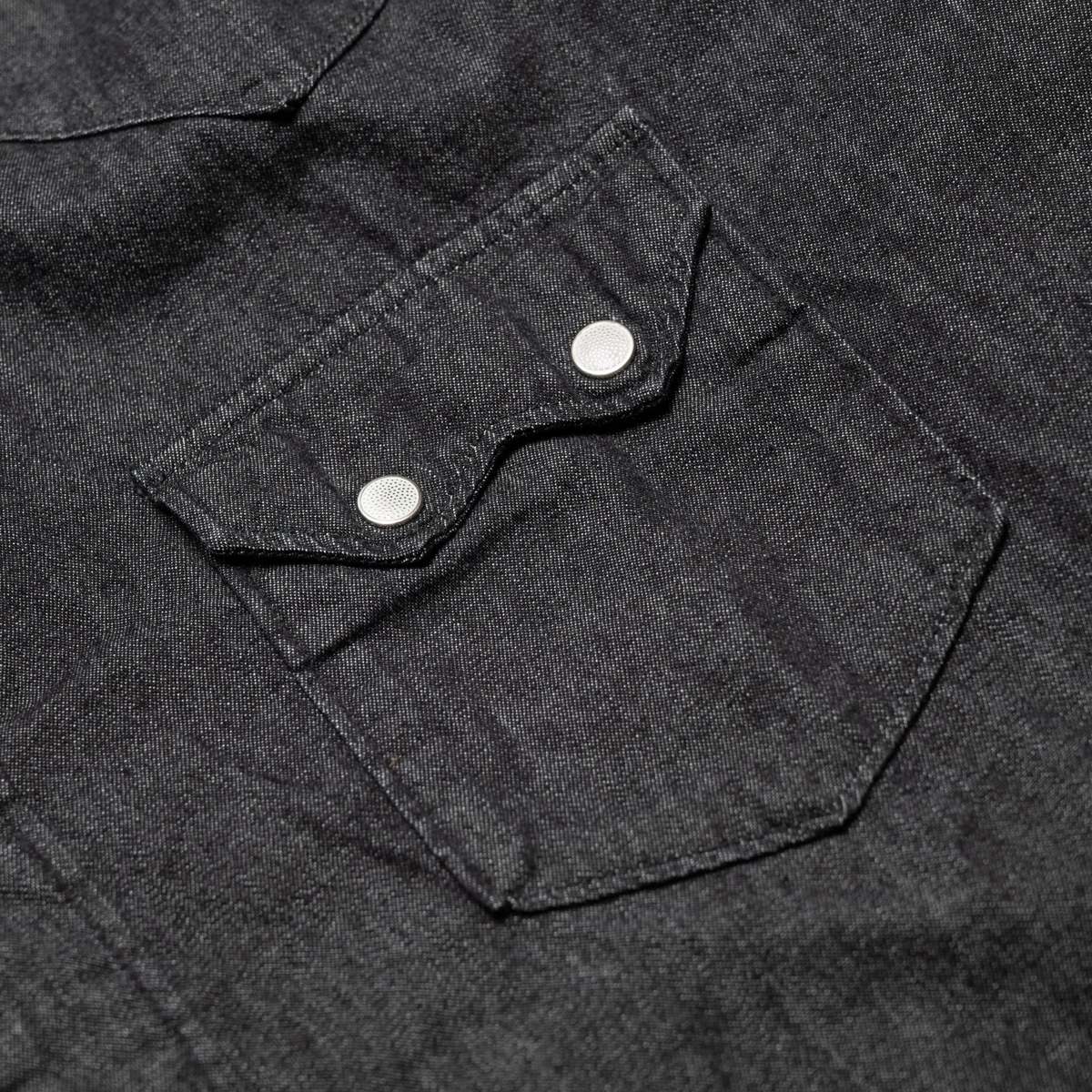 Orslow Black Denim Western Shirt - Image 4 of 10