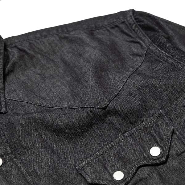 Orslow Black Denim Western Shirt