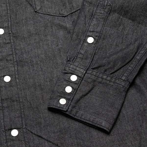 Orslow Black Denim Western Shirt