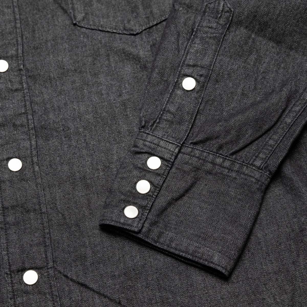Orslow Black Denim Western Shirt - Image 8 of 10