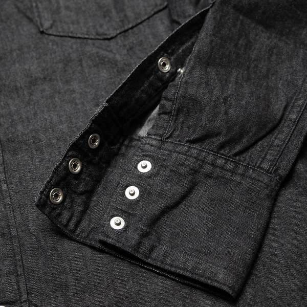 Orslow Black Denim Western Shirt