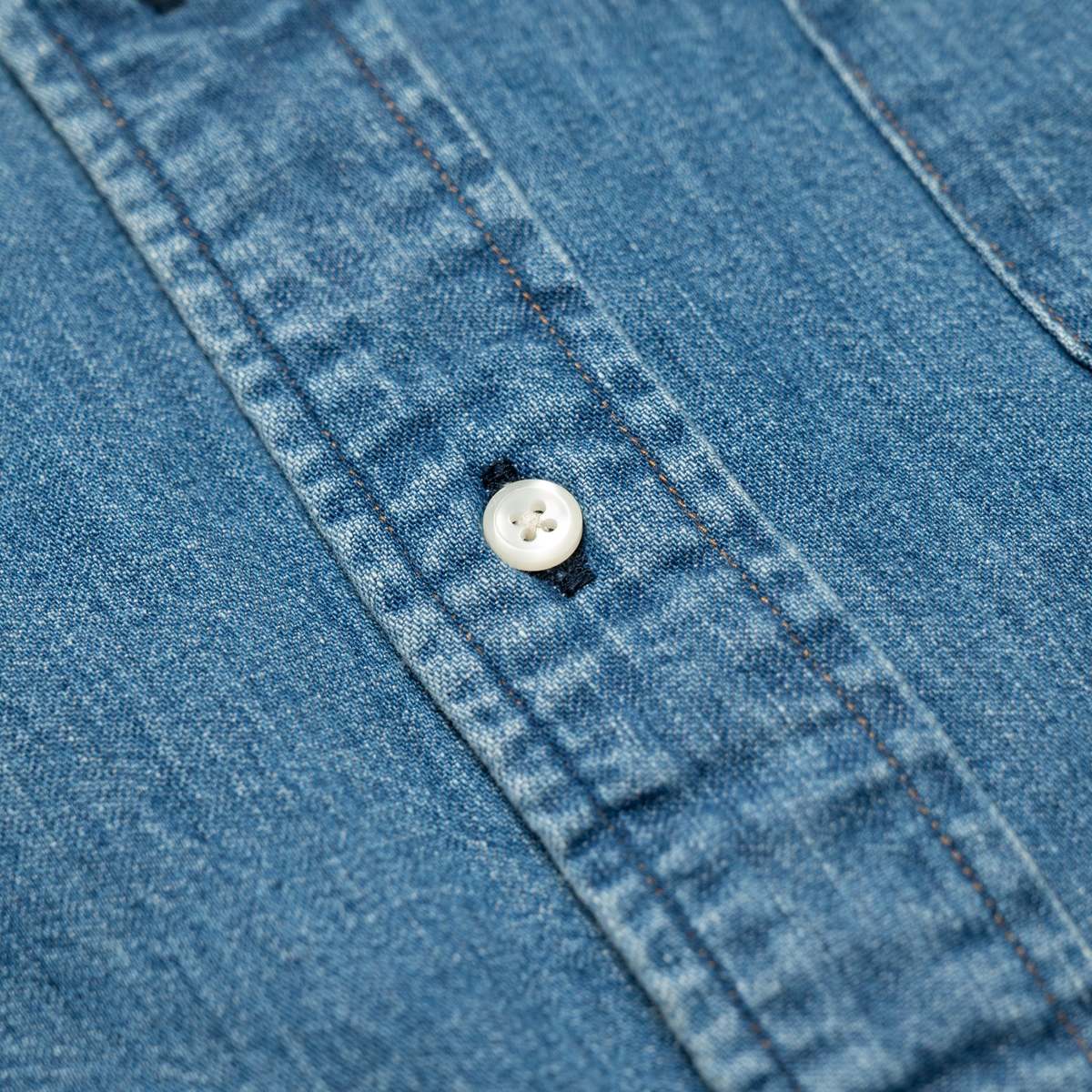 Orslow Denim Button Down Shirt - Image 5 of 8