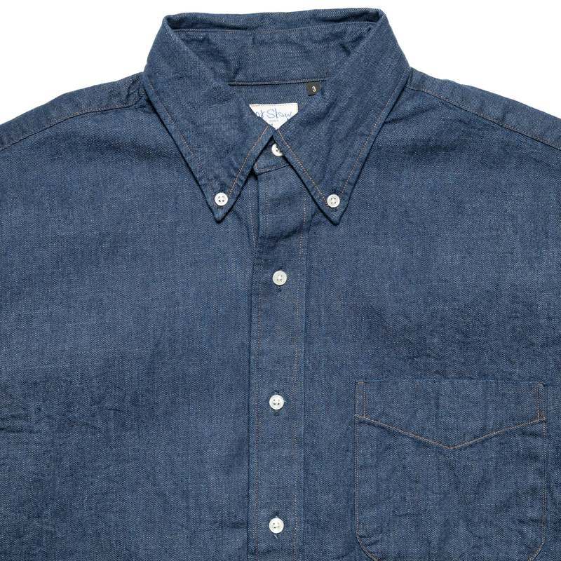 Orslow Denim Button Down Shirt