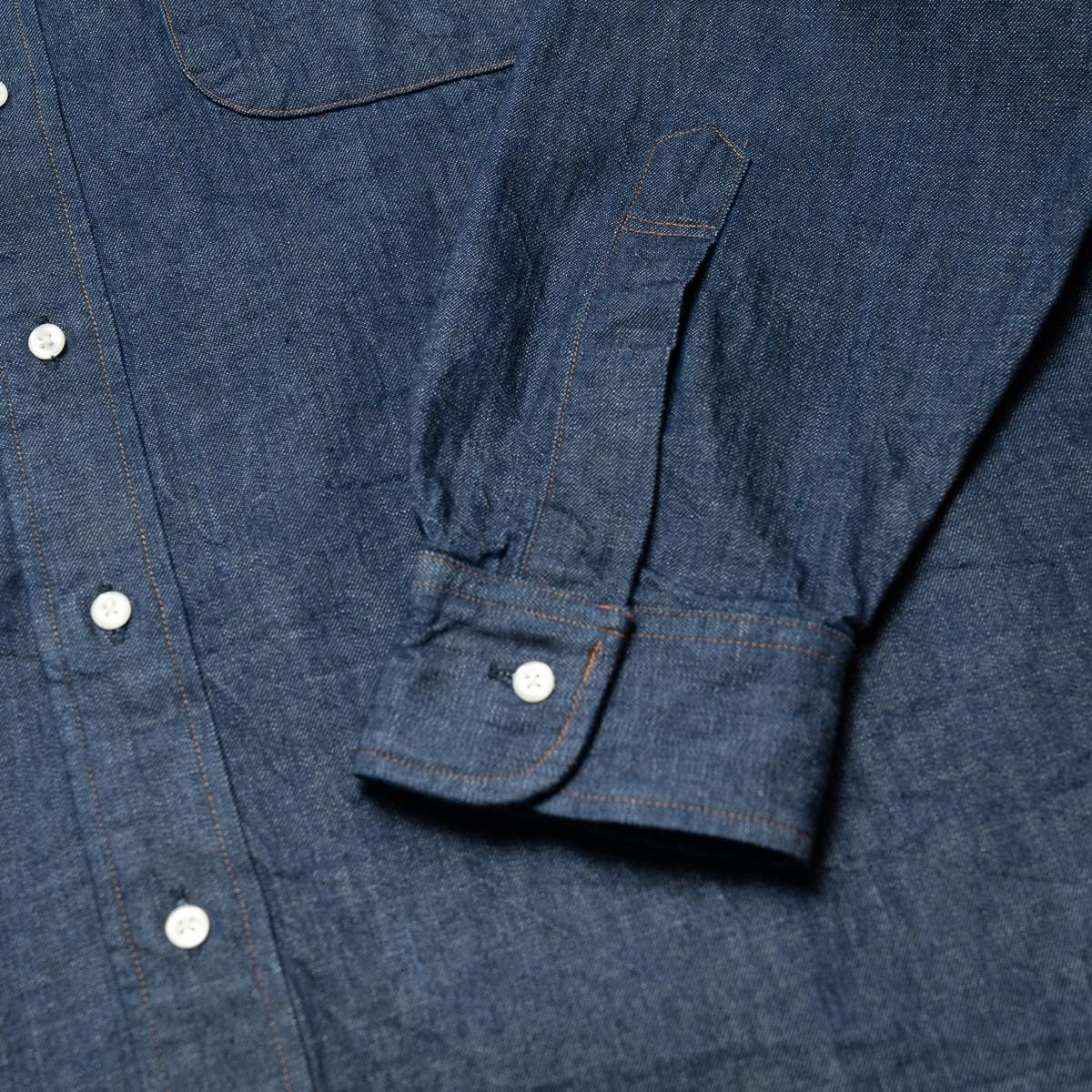 Orslow Denim Button Down Shirt - Image 8 of 8