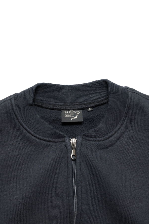 Orslow Front Zip Densely Knit Sweatshirt