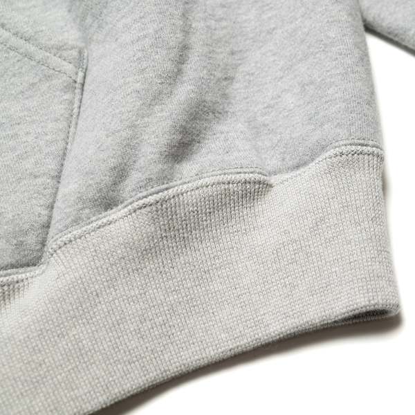 Orslow Front Zip Densely Knit Sweatshirt - Heather Grey
