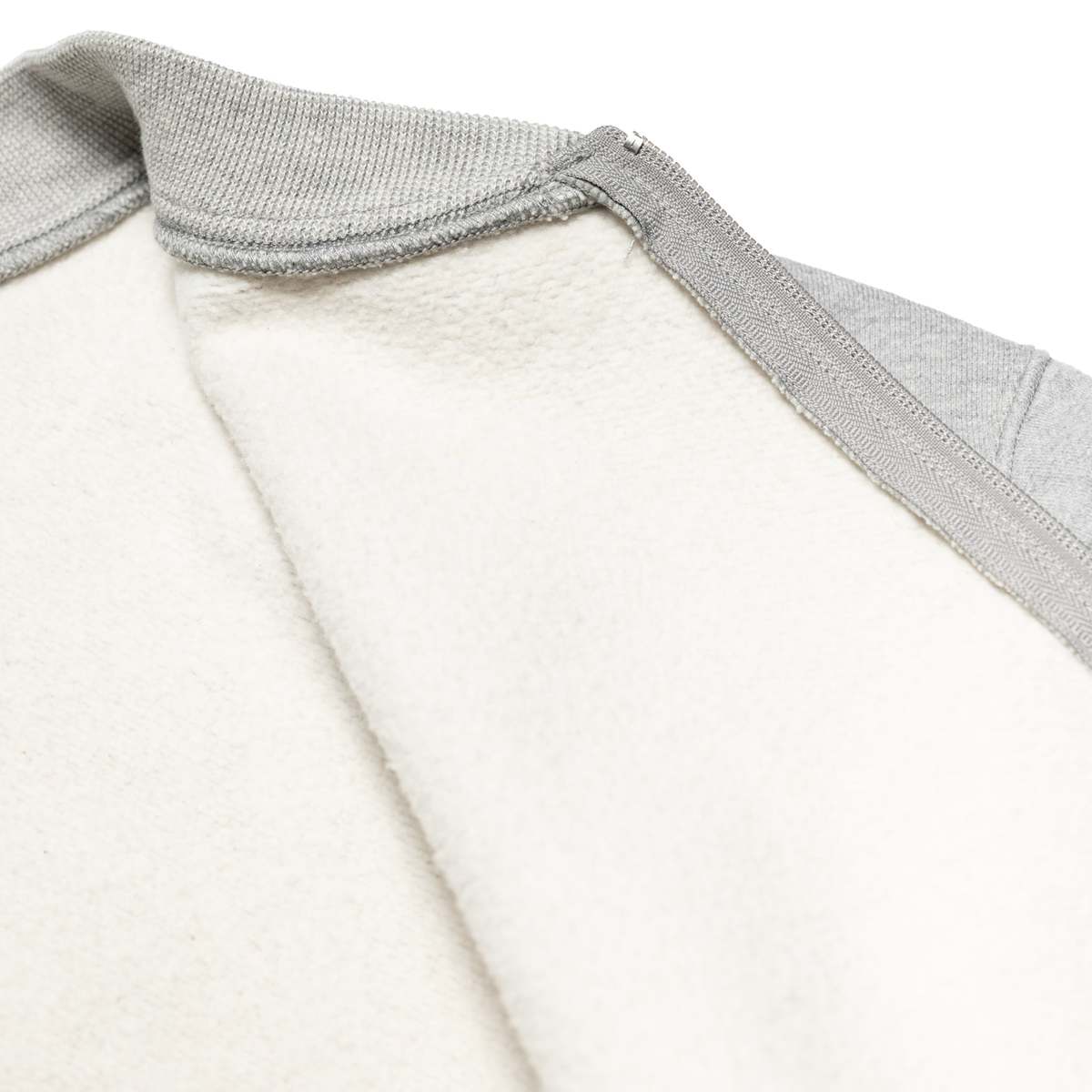 Orslow Front Zip Densely Knit Sweatshirt - Heather Grey - Image 8 of 8