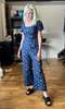 Birds of North America Whinchat Gatherer Jumpsuit - Navy Blue - Thumbnail 2