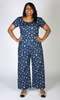Birds of North America Whinchat Gatherer Jumpsuit - Navy Blue - Thumbnail 7