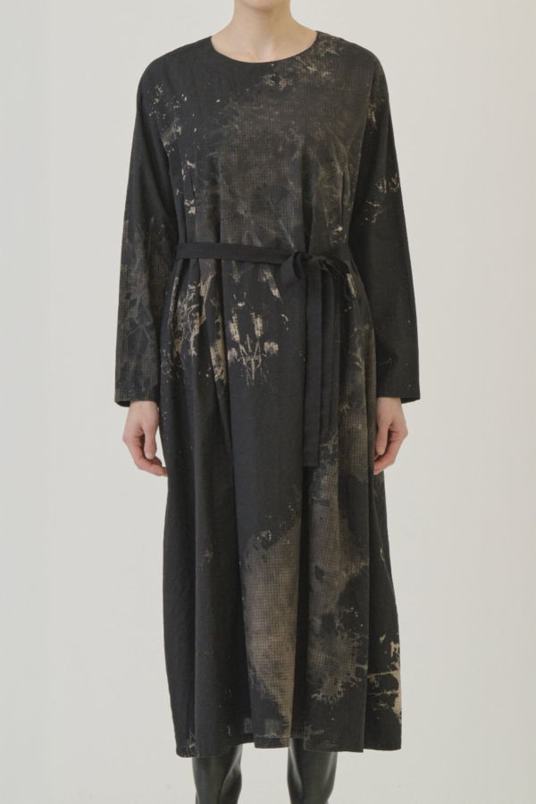 Pas de Calais Checkered Dress - Black