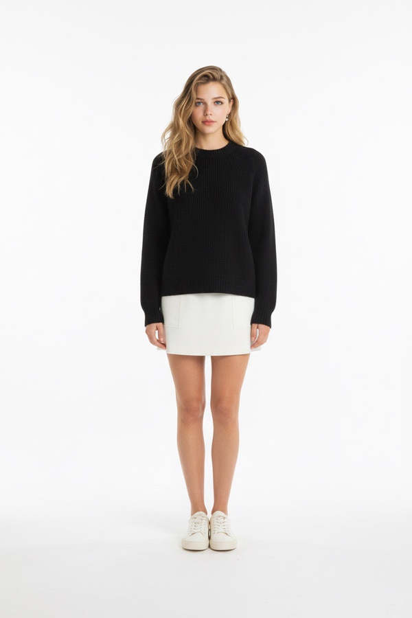 360 Cashmere Taylor Pullover - Black