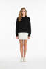 360 Cashmere Taylor Pullover - Black - Thumbnail 1