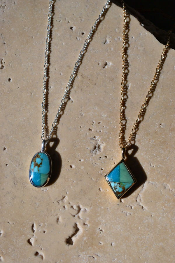 Sarah Safavi Jewelry Mosaic Token Necklace