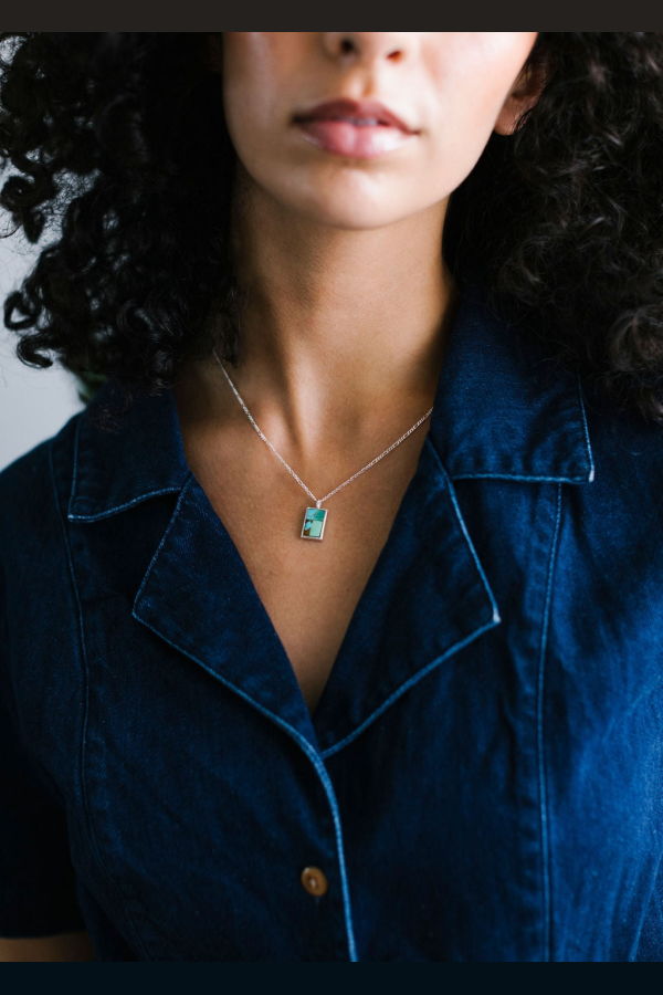 Sarah Safavi Jewelry Mosaic Token Necklace