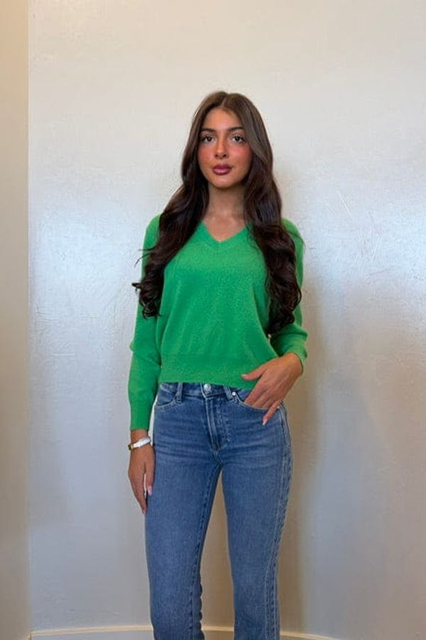 Brodie Hailey Cashmere Sweater - Spring Green