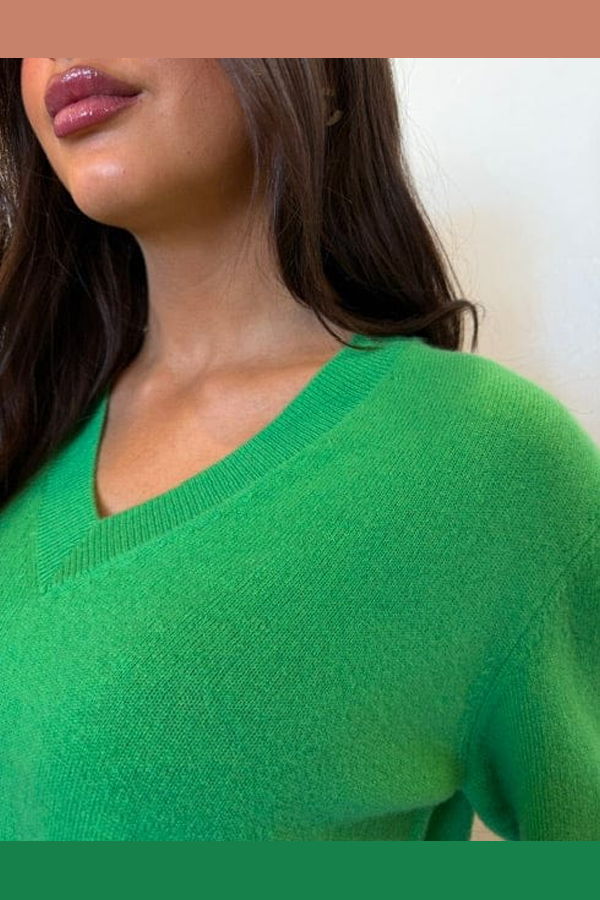 Brodie Hailey Cashmere Sweater - Spring Green