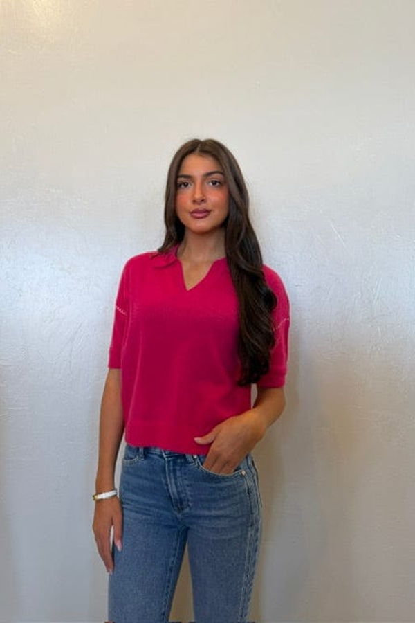 NOT SHY Cachemire Polo Nour Top