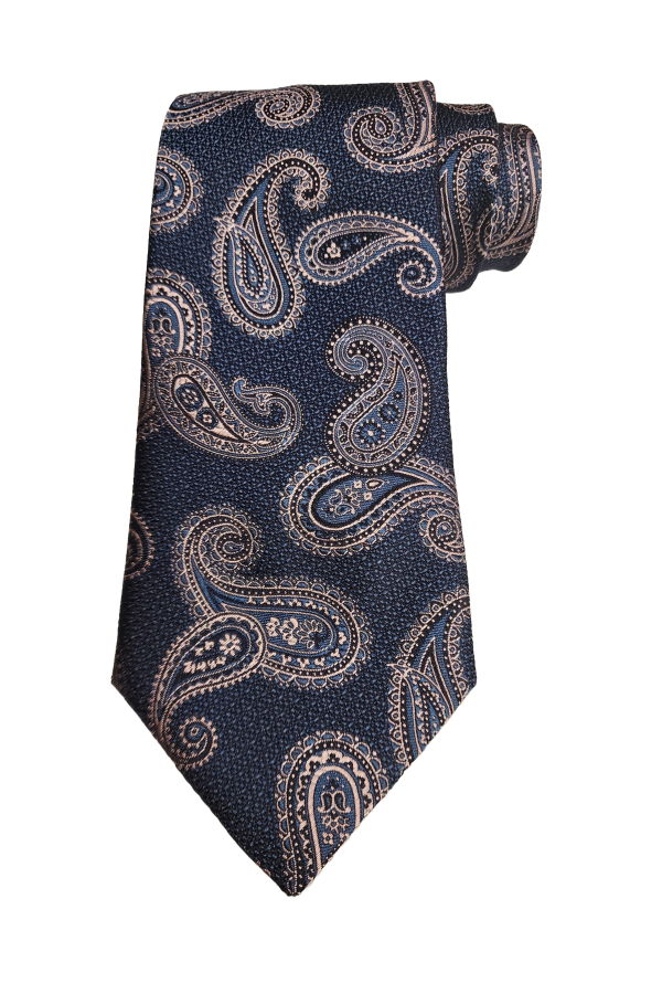 Etro Jacquard Paisley Print Silk Tie - Blue