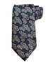 Etro Jacquard Paisley Print Silk Tie - Blue - Thumbnail 1