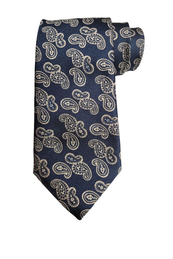 Etro Jacquard Paisley Print Silk Tie - Blue